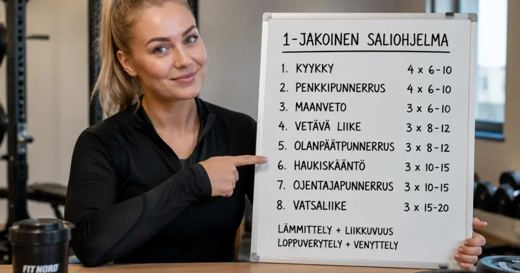 1 jakoinen saliohjelma