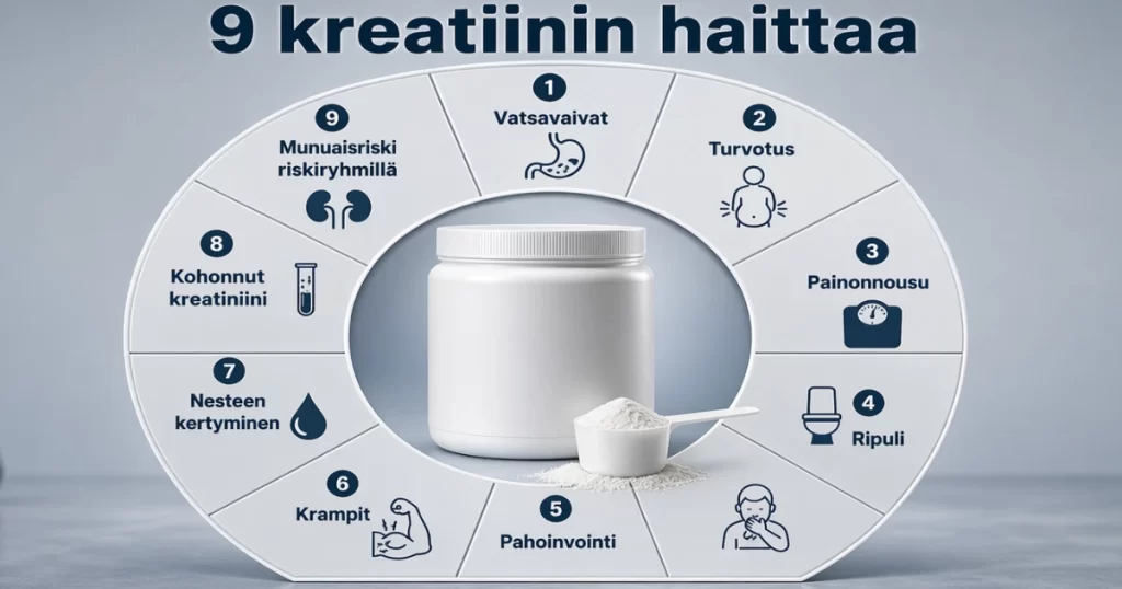 9 kreatiinin haittaa