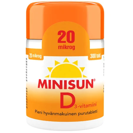 Minisun D-Vitamiini 20 mikrog
