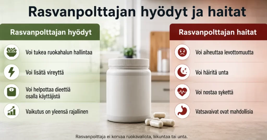 Rasvanpolttaja hyödyt ja haitat