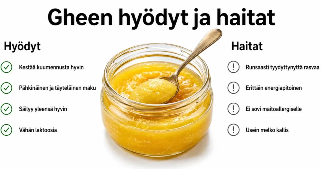 gheen hyödyt ja haitat