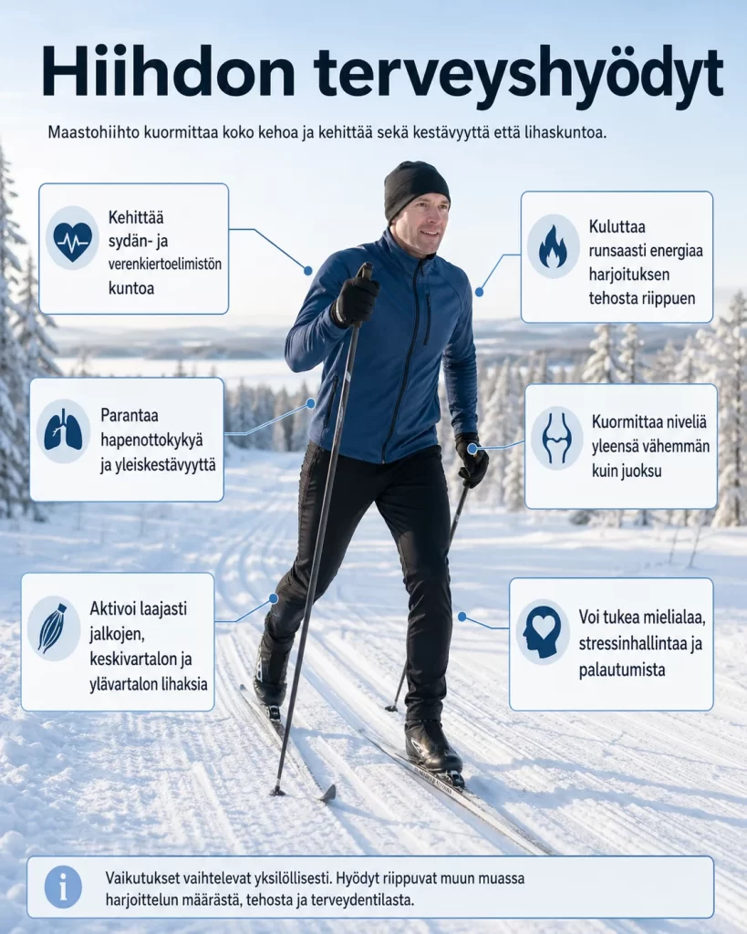 Hiihdon terveyshyödyt