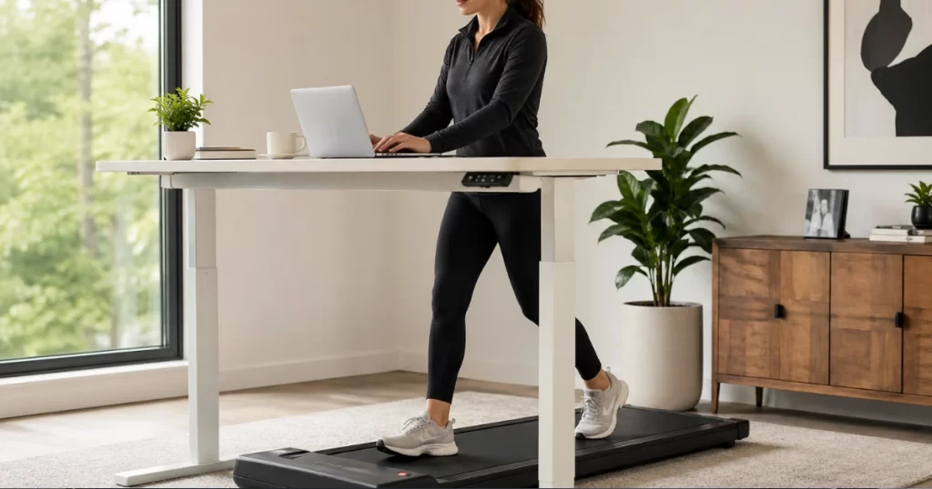 kävelymatto etätöissä