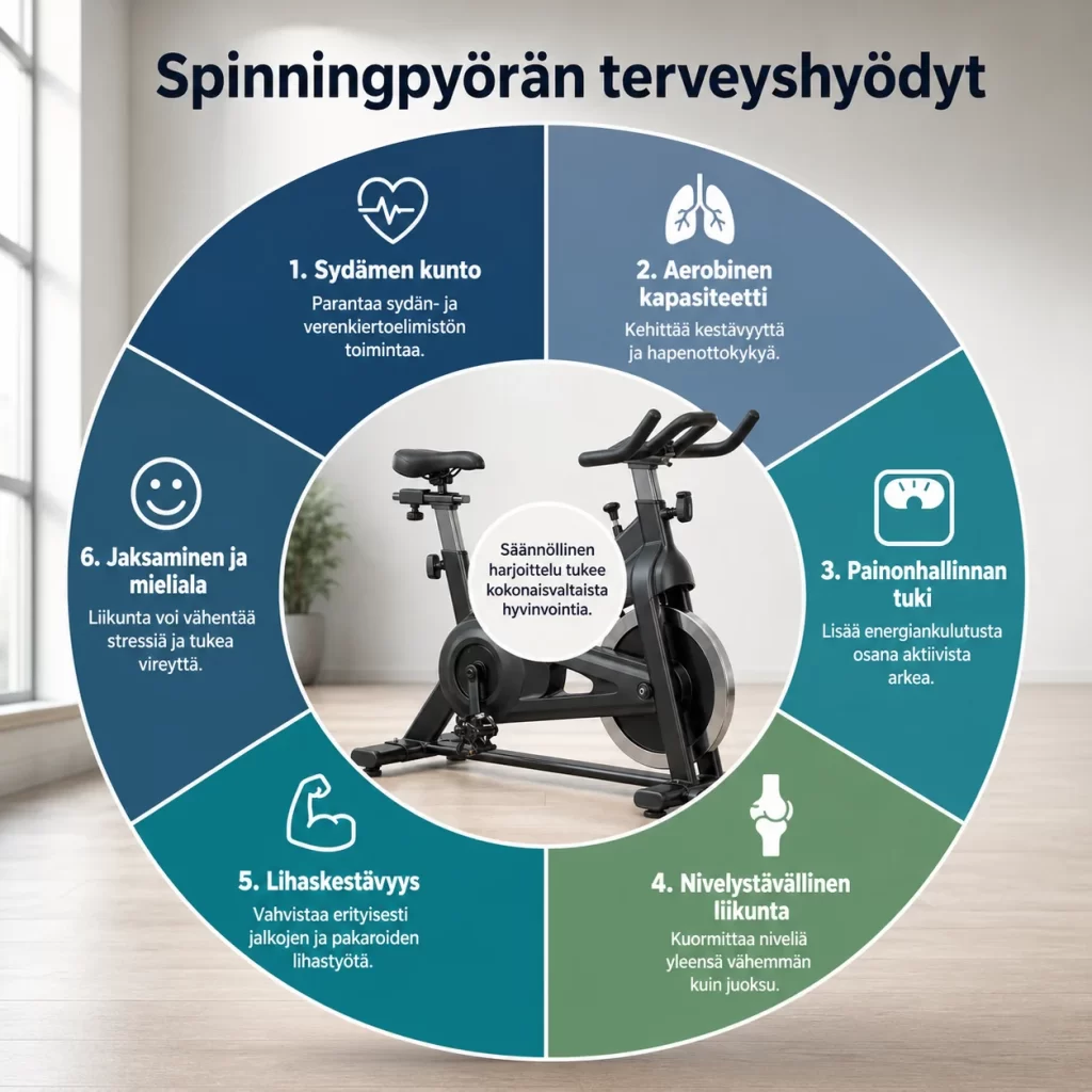 Spinningpyörän terveyshyödyt