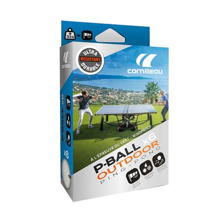 Cornilleau P-BALL Outdoor Ultradurable Pingispallot 6kpl