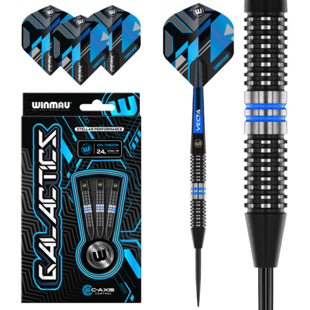 Winmau Galactics 90% Tungsten Darts-tikat - 24g
