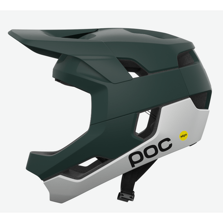 POC Otocon Race MIPS Full Face pyöräilykypärä - Pargasite Green Matt / Hydrogen White Matt - M (55-58cm)