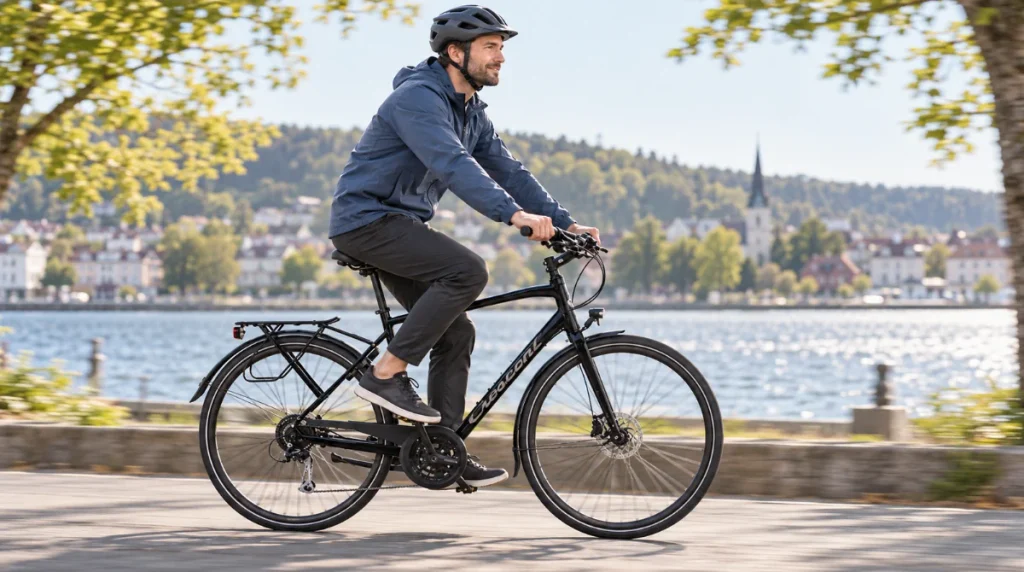 Crescent Kebne 18-v musta miesten hybridipyörä - 53cm arvostelu